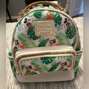 Loungefly Disney Parks Exclusive Mickey & Minnie Tropical Backpack